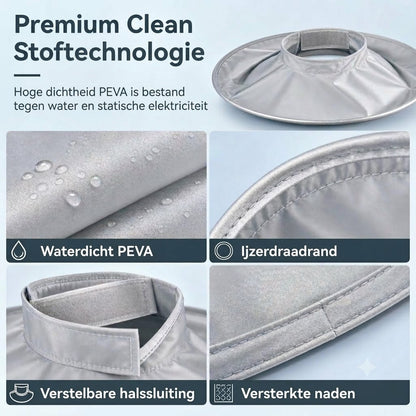 Waterdichte knipmantel met haaropvanger – Opvouwbare paraplu-knipmantel voor thuis knippen