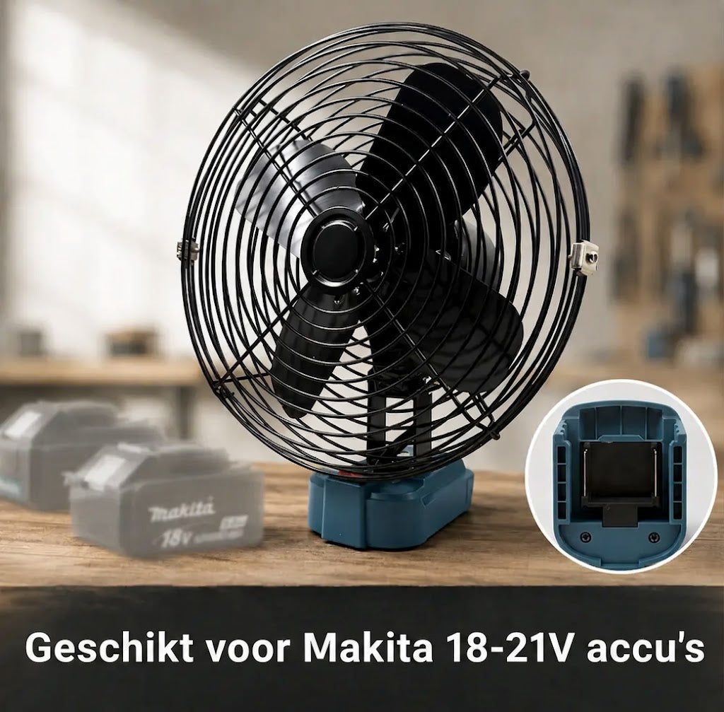 Draagbare Ventilator op Gereedschapsaccu