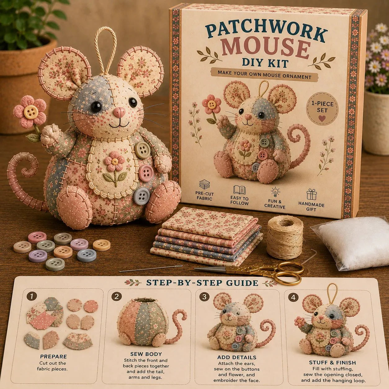 Retro Muis DIY Pakket🐭