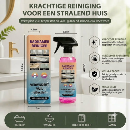 Badkamerreiniger – Allesreiniger geschikt voor badkuipen, wastafels en glas.