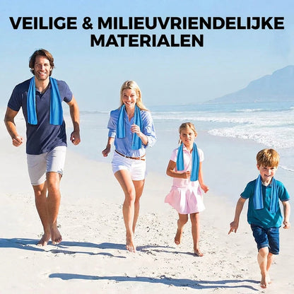 Altijd en overal direct afkoelen – Snelkoelende Sporthanddoek