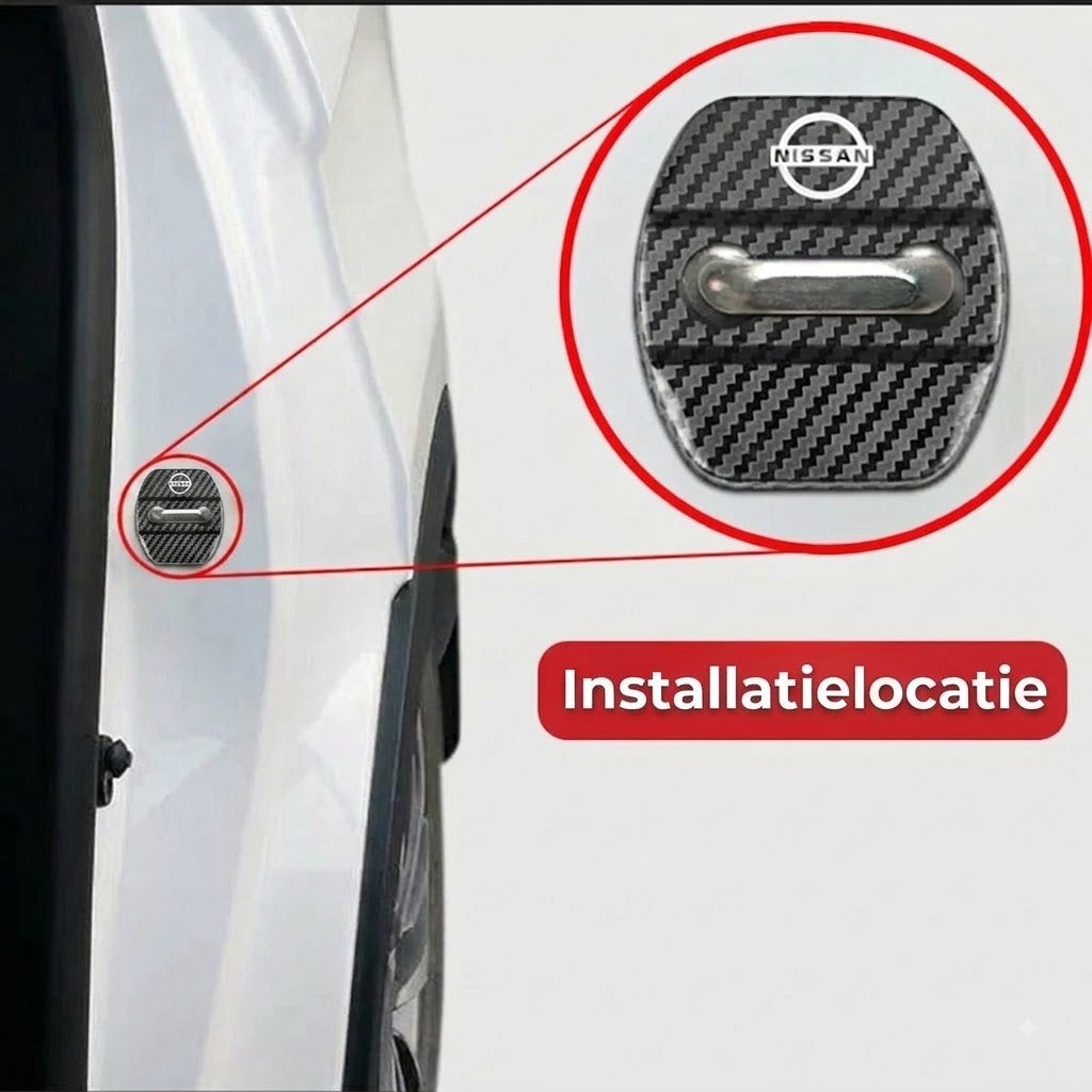 Beschermpad voor autodeurslot | 4-delige set.