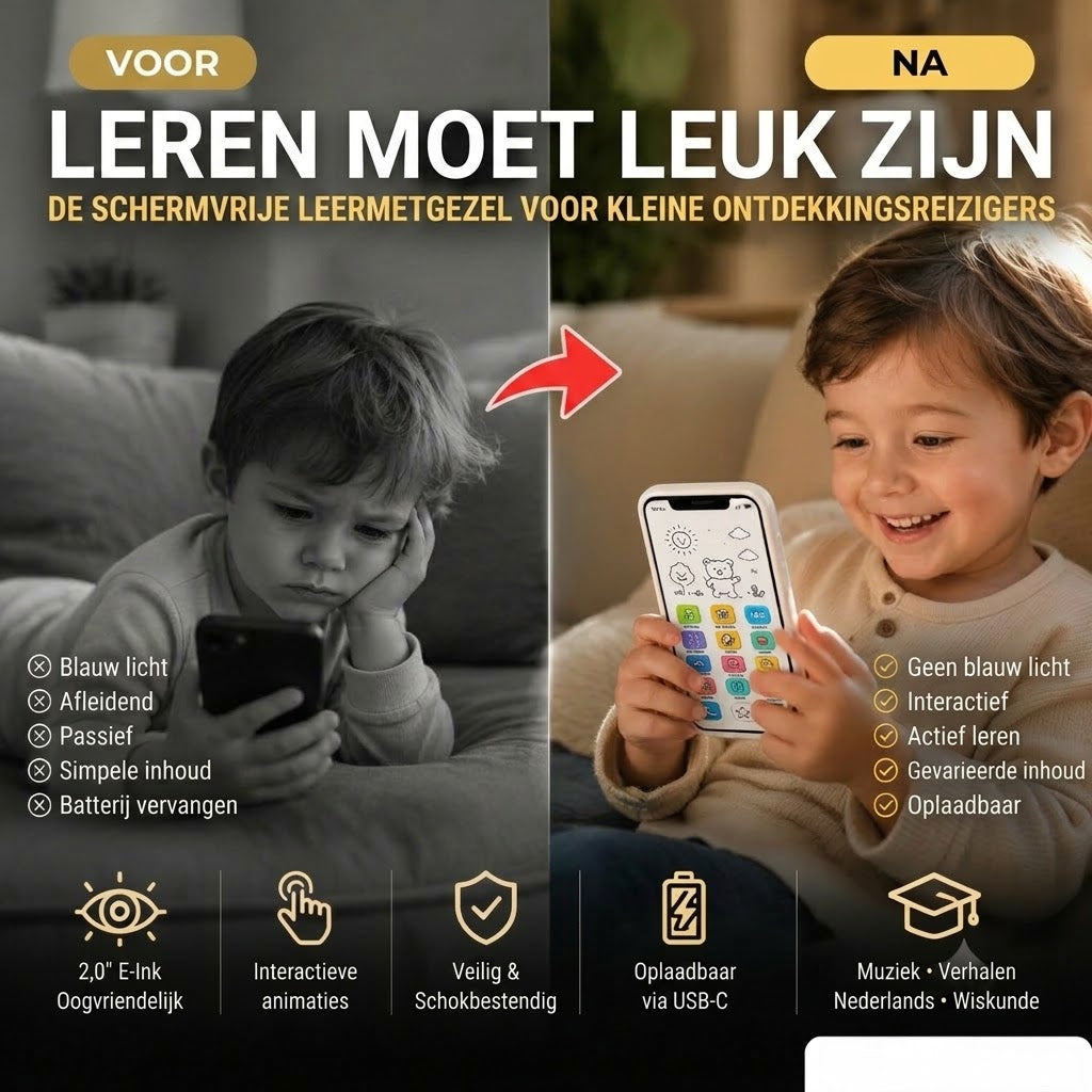 🔥📢 50% korting 📱 Educatieve smartphone voor kinderen | Spelenderwijs leren, oogvriendelijk ontwerp – de ideale keuze om te leren ✨👶