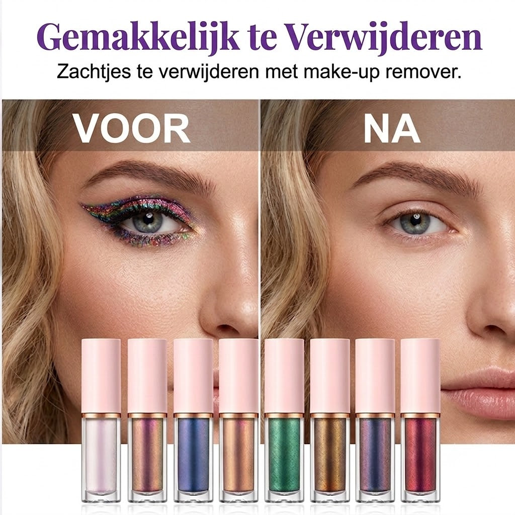 ✨ 8-Delige Glitter Vloeibare Eyeliner Set