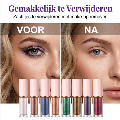 ✨ 8-Delige Glitter Vloeibare Eyeliner Set