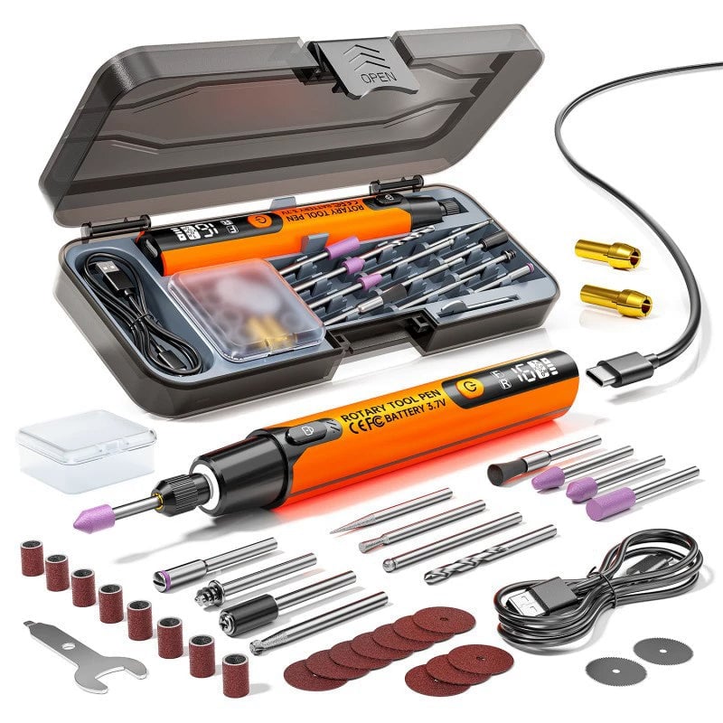 Professionele Elektrische Multitool Set - Digitaal Display voor Snelheid - Ingebouwde LED-verlichting