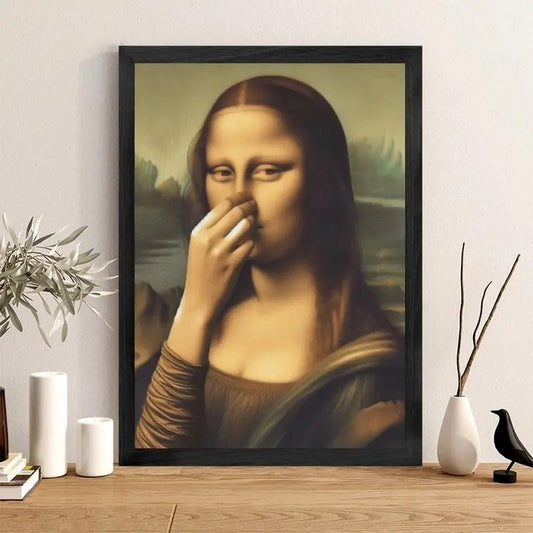 Humoristische Mona Lisa Canvas