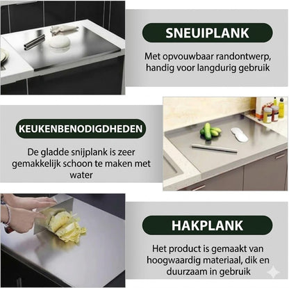 RVS Snijplank voor het Keukenblad