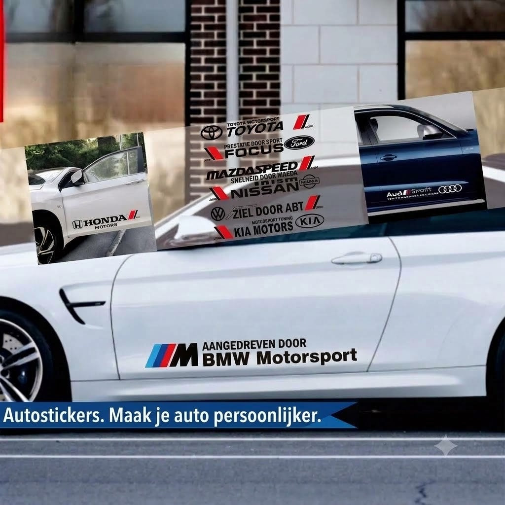 Gepersonaliseerde autostickers – perfect om krassen te bedekken