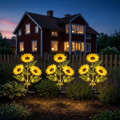 🌻Zonnebloem-tuinlamp op zonne-energie– Ziet eruit als een echte zonnebloem
