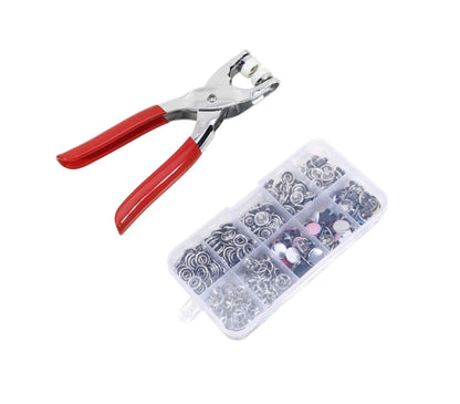 Complete Metalen Drukknoop Tang Set - Voor Kleding & DIY