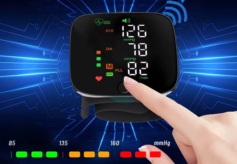 Compacte Bovenarm Bloeddrukmeter - Pocketformaat & Draadloos