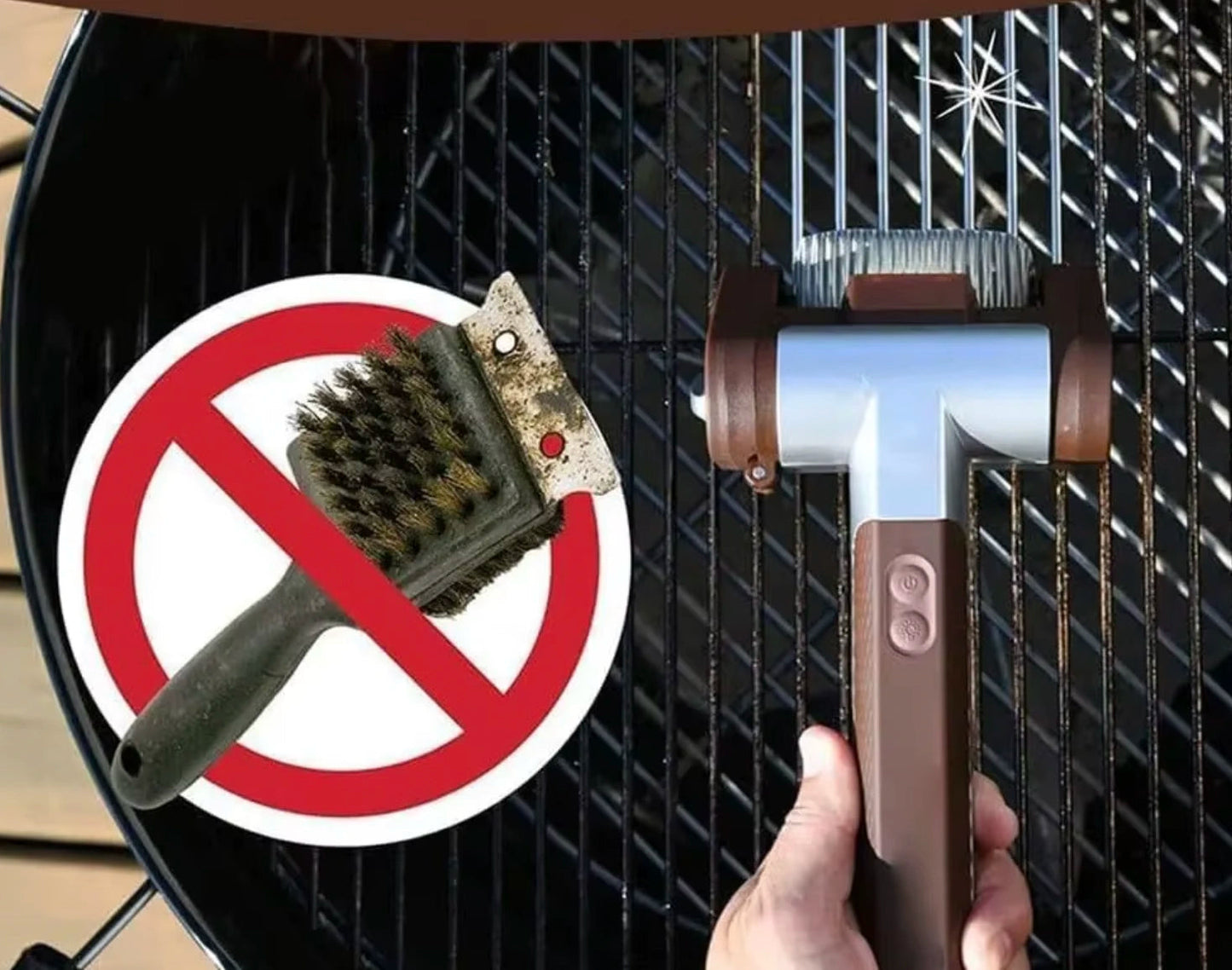 Borstelloze Elektrische BBQ-reiniger