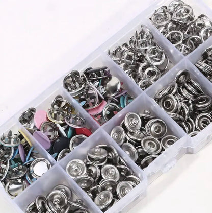 Complete Metalen Drukknoop Tang Set - Voor Kleding & DIY