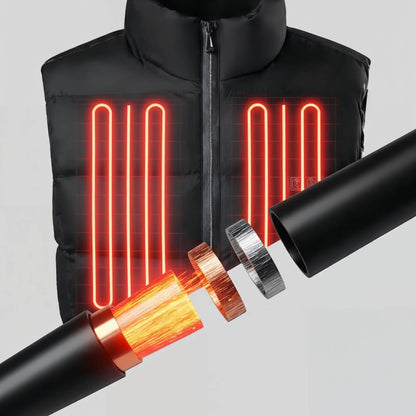 Ladattava lämmitettävä liivi (USB-liitännällä)