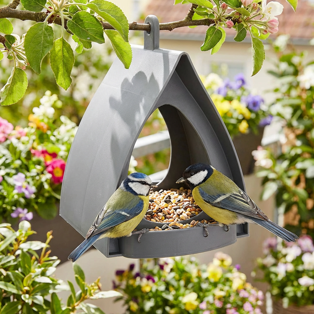 Hangende vogelvoederbak – Grote capaciteit, ideaal voor tuinen en balkons