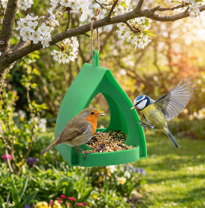 Hangende vogelvoederbak – Grote capaciteit, ideaal voor tuinen en balkons