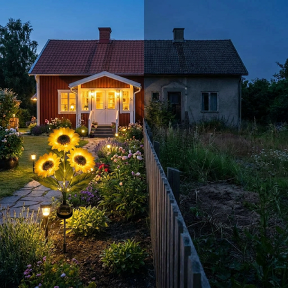 🌻Zonnebloem-tuinlamp op zonne-energie– Ziet eruit als een echte zonnebloem
