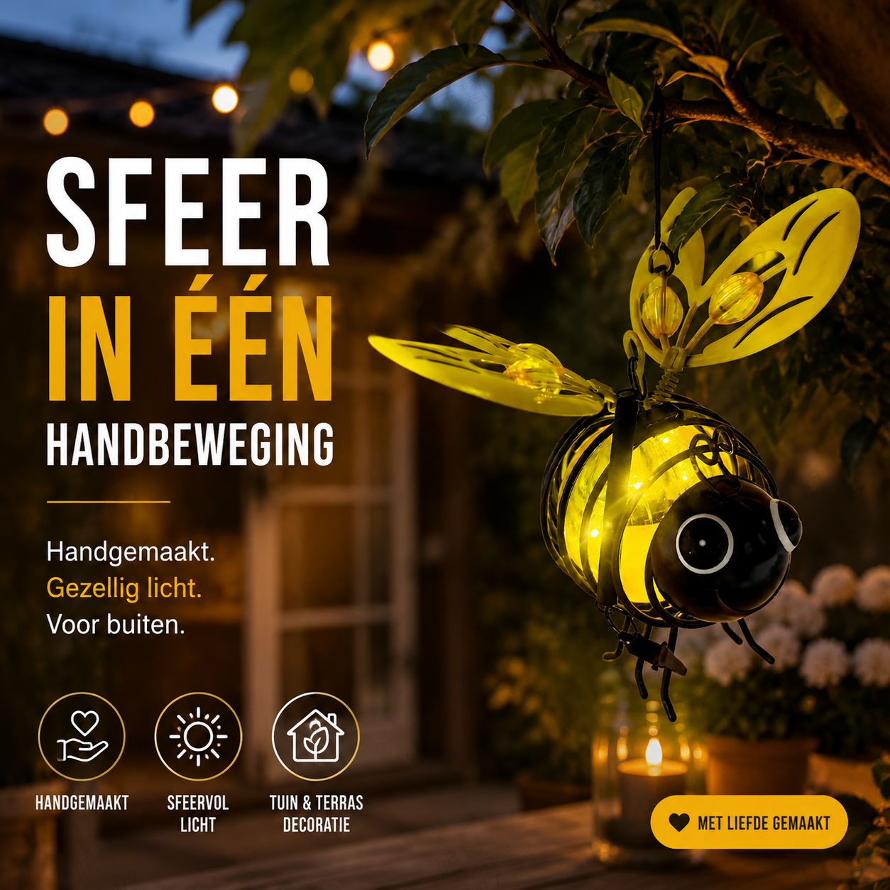Solar Hanglamp met Bijen