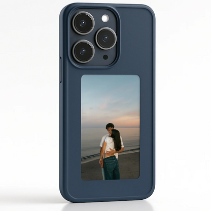 Pixly NFC E-Ink Case voor iPhone - Smart Hoesje met Aanpasbaar Scherm (DIY Foto's)
