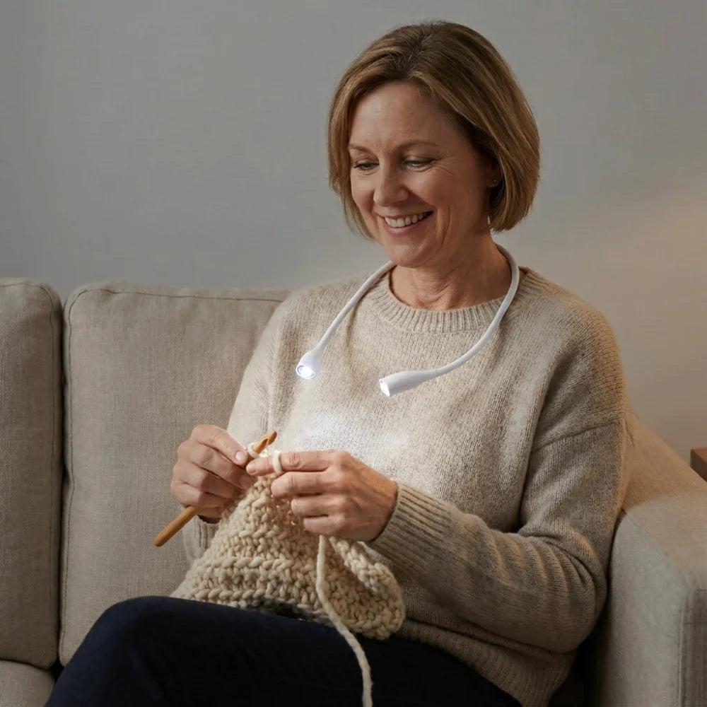 Oplaadbare LED Neklamp voor Lezen & Breien (Dimbaar)