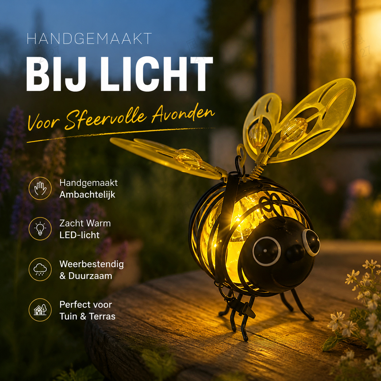 Solar Hanglamp met Bijen