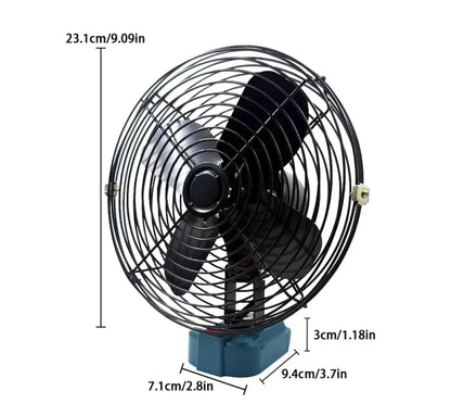 Draagbare Ventilator op Gereedschapsaccu