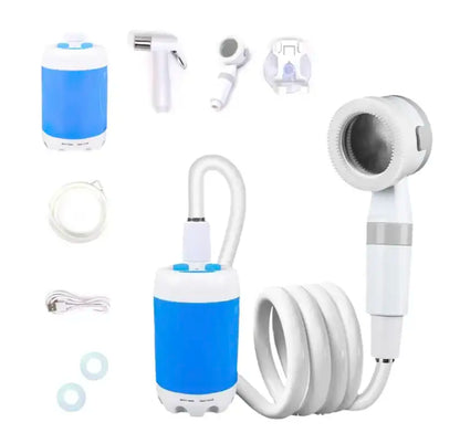 Draagbare waterpomp: set inclusief slang en spuitkop
