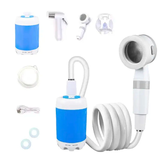 Draagbare waterpomp: set inclusief slang en spuitkop