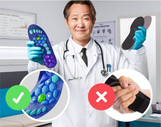 Magnetische Acupressuur Zolen van Medivital™ - Op Maat te Knippen