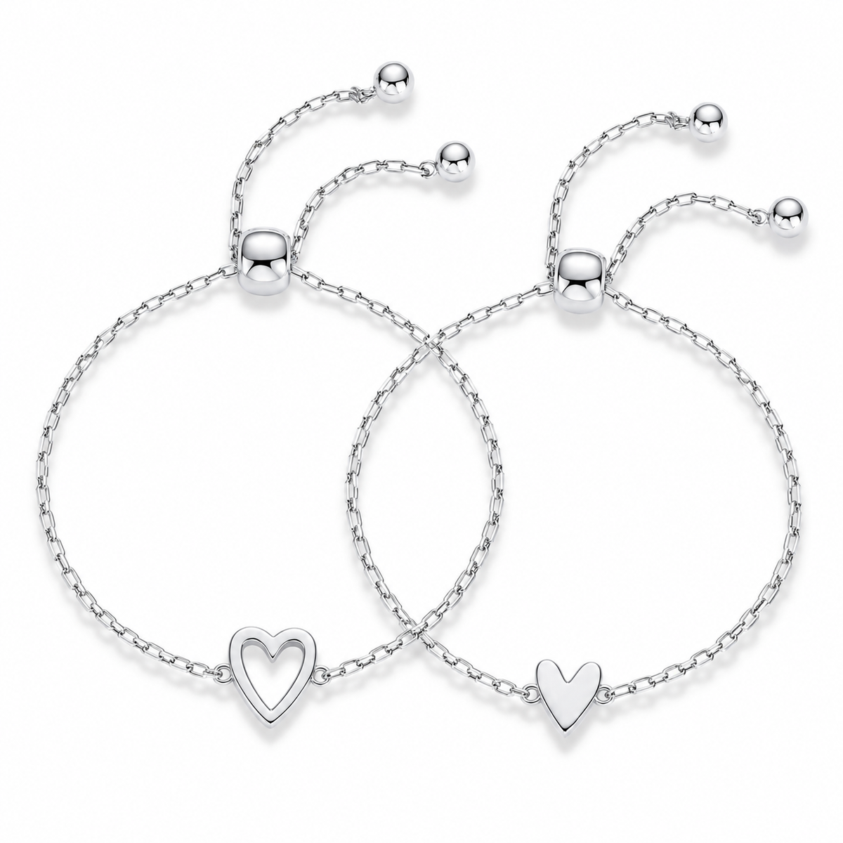 Hartjesarmband set – 14K vergulde hartjesarmband
