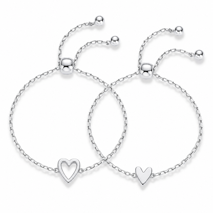 Hartjesarmband set – 14K vergulde hartjesarmband
