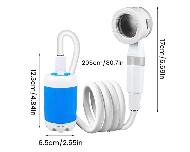 Draagbare waterpomp: set inclusief slang en spuitkop