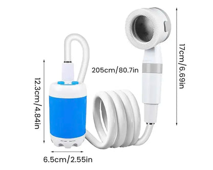 Draagbare waterpomp: set inclusief slang en spuitkop