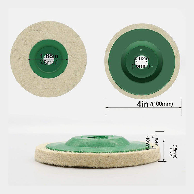 Vilt Polijstschijven voor Dremel & Multitool - 10 Stuks