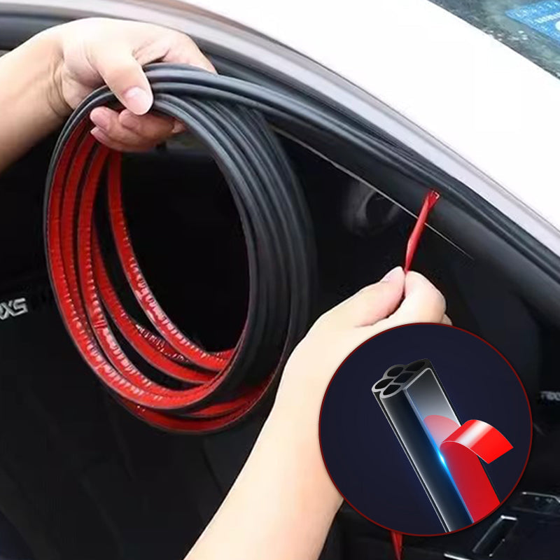 Universeel Portierrubber Auto (5 Meter) - Zelfklevende Tochtstrip Tegen Windruis (B-Vorm)