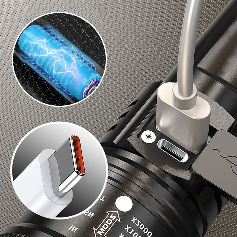 Krachtige zaklamp met zoomfunctie