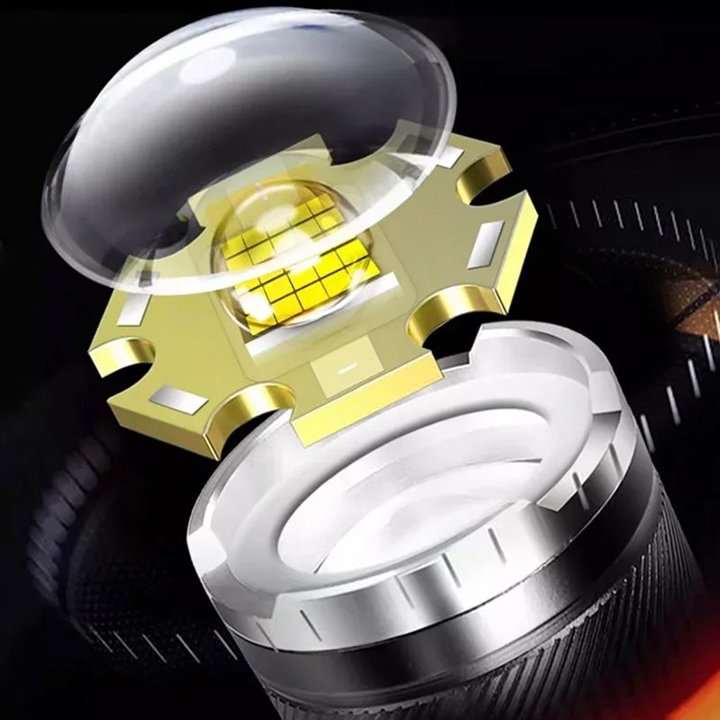 Krachtige zaklamp met zoomfunctie