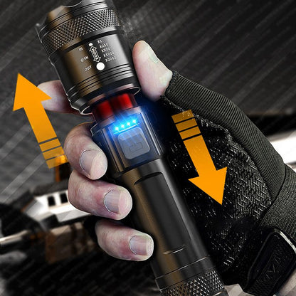 Krachtige zaklamp met zoomfunctie