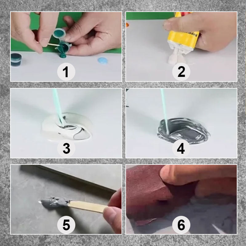 Tegelreparatieset - Herstel Scheuren & Chips als Nieuw - Waterbestendig & Kleurvast - Voor Keramiek, Steen & Porselein