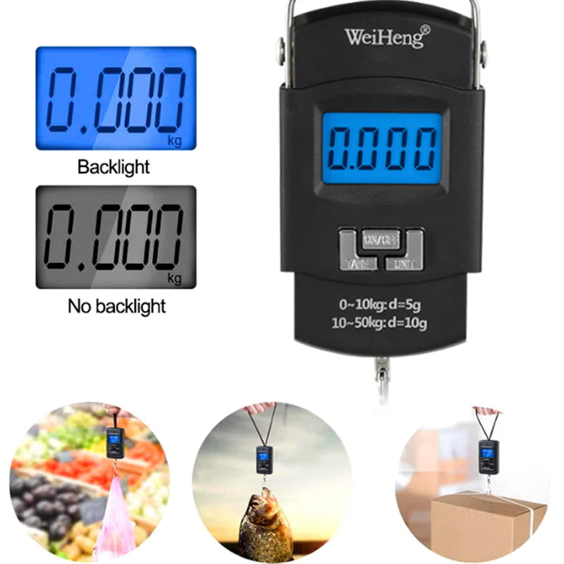 ⚖️ Draagbare elektronische bagageweegschaal (met haak) – nauwkeurig, compact, makkelijk te gebruiken – vermijd hoge overbagagekosten 🧳✈️