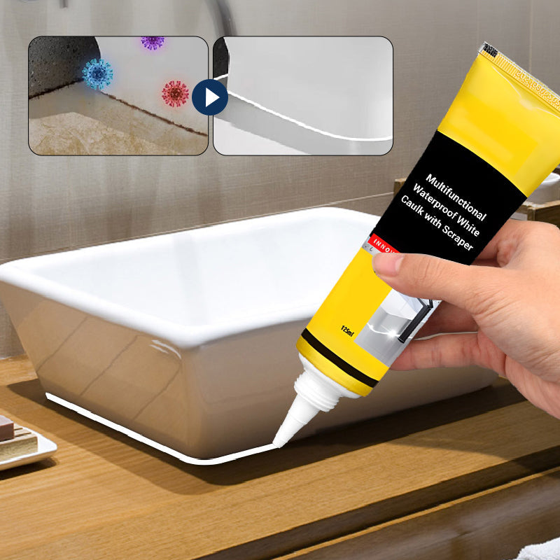 Schimmelwerende Siliconenkit inclusief Kitspatel – Sanitairkit voor Badkamer en Keuken