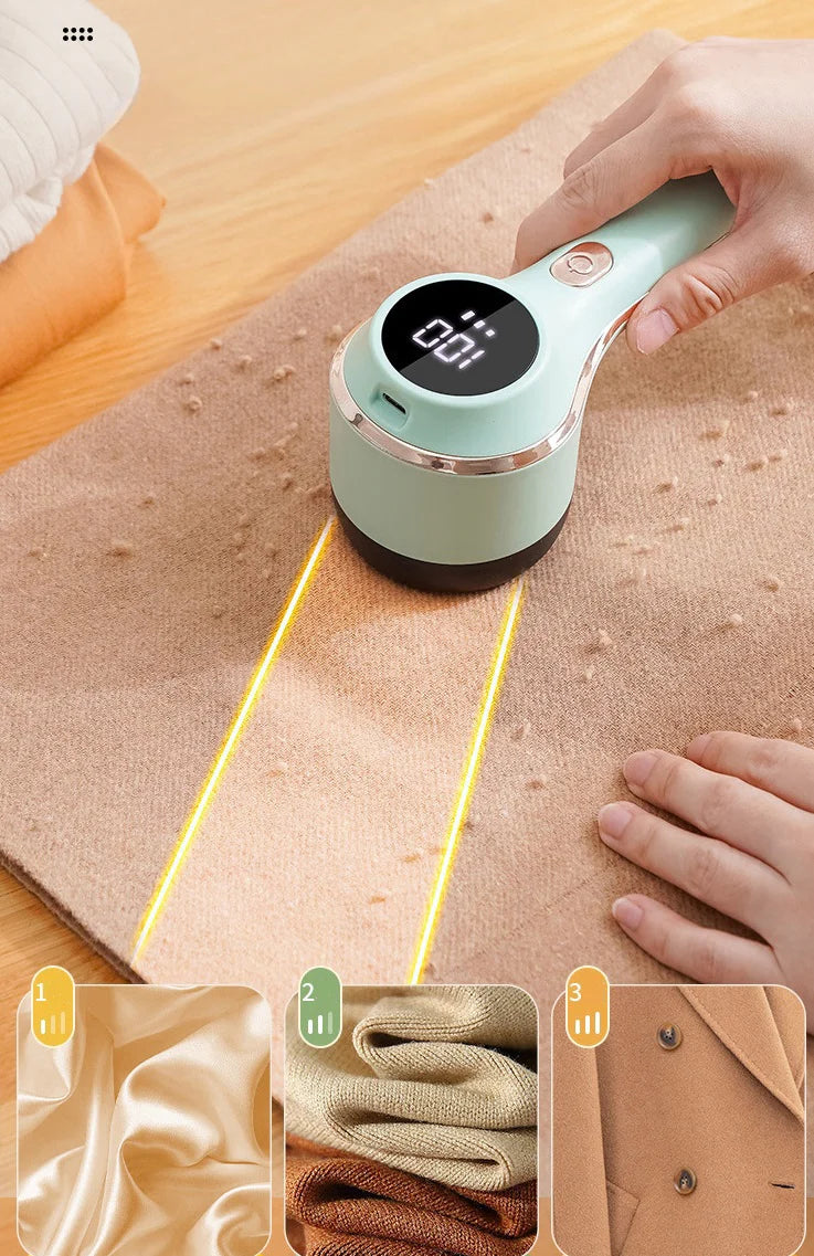 Tehokas nukanpoistaja digitaalisella näytöllä ja 3 asetuksella