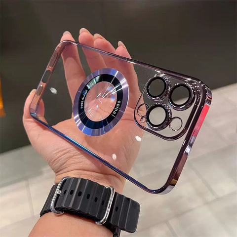 MagSafe Hoesje voor iPhone [Model] - Transparant (Magnetisch)