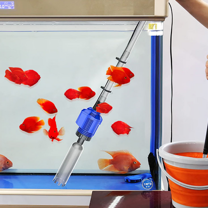 Elektrische Aquarium Stofzuiger & Waterwisselaar - 3-in-1 Bodemreiniger - Met Filterfunctie