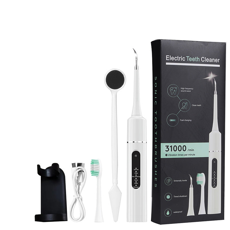 ✨ 5-in-1 ultrasone elektrische tandenborstel – 6 poetsstanden, inclusief meerdere opzetborstels, batterijduur tot 58 dagen 🦷⚡
