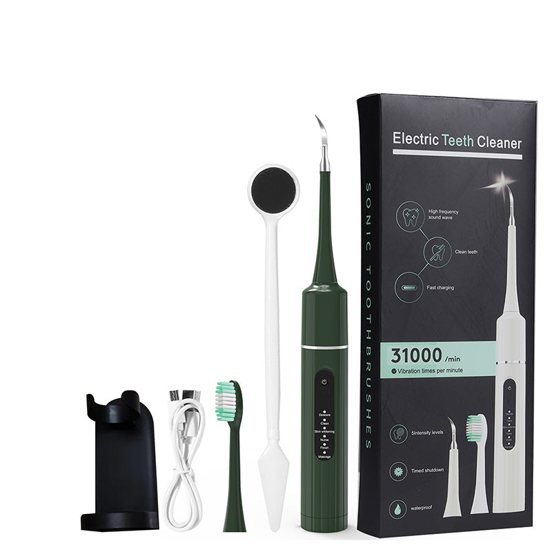 ✨ 5-in-1 ultrasone elektrische tandenborstel – 6 poetsstanden, inclusief meerdere opzetborstels, batterijduur tot 58 dagen 🦷⚡