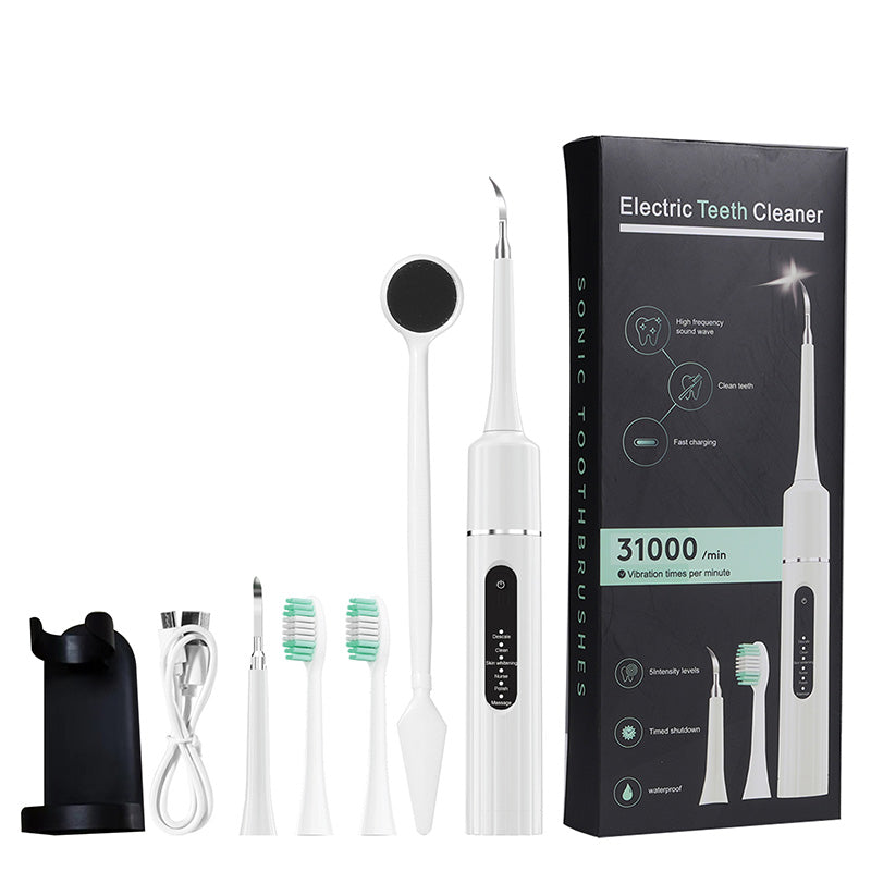 ✨ 5-in-1 ultrasone elektrische tandenborstel – 6 poetsstanden, inclusief meerdere opzetborstels, batterijduur tot 58 dagen 🦷⚡