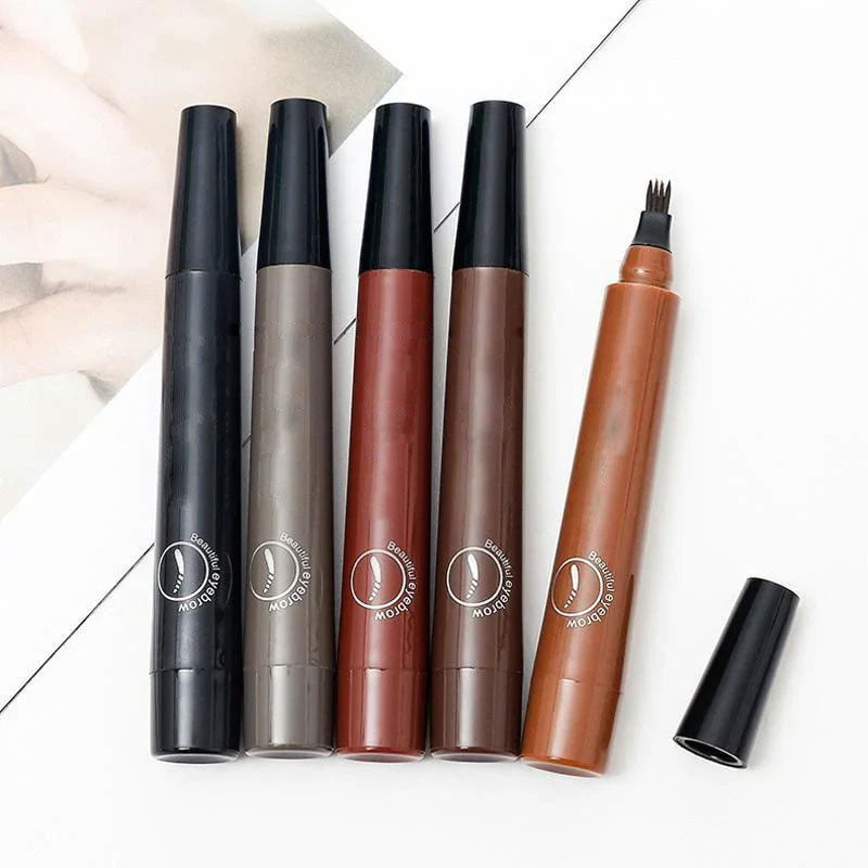 Microblading Eyebrow Pen - Waterproof Wenkbrauwpotlood met Micro-Vork Tip - Natuurlijk Effect