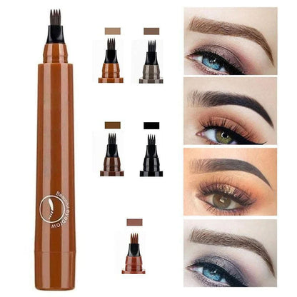 Microblading Eyebrow Pen - Waterproof Wenkbrauwpotlood met Micro-Vork Tip - Natuurlijk Effect